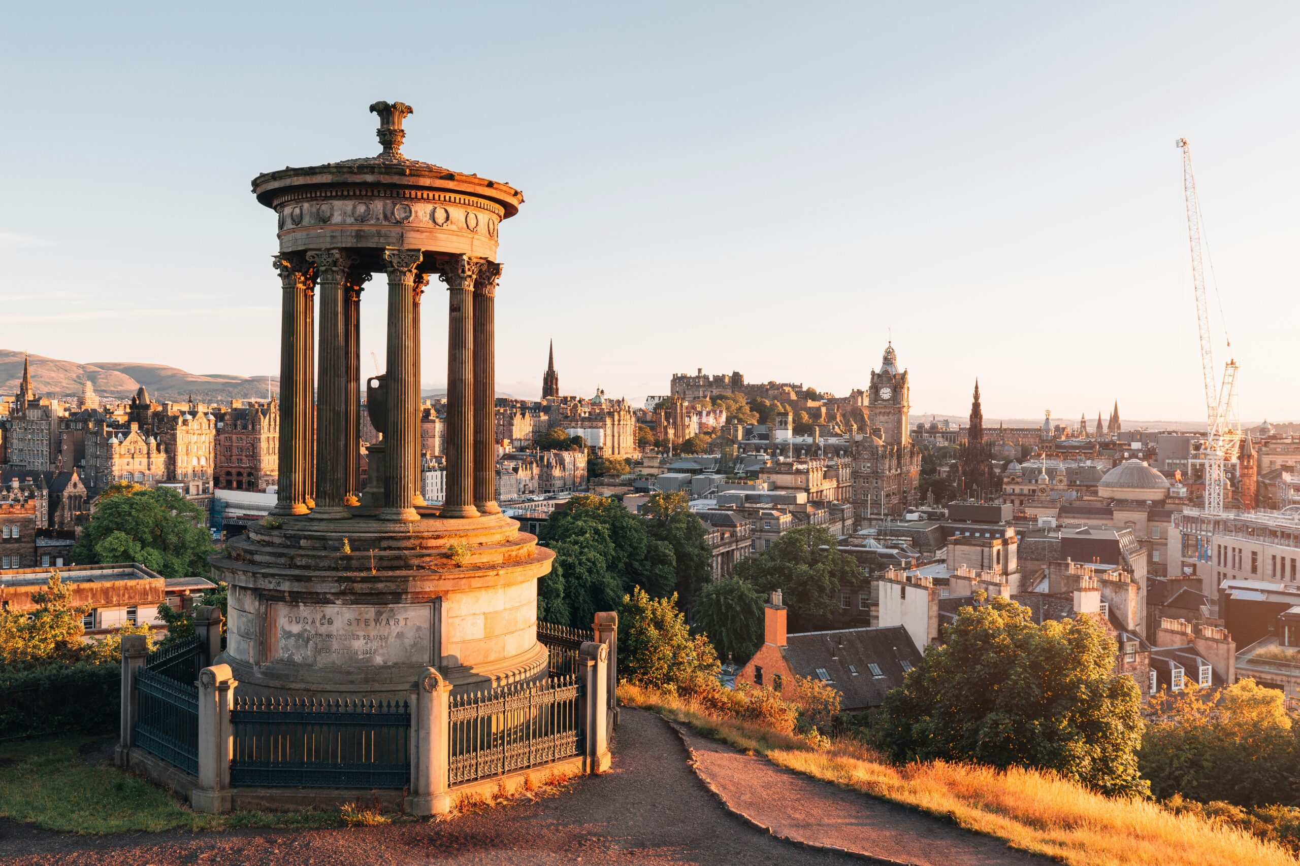 Edinburgh cityscape for quantity surveyor blog post